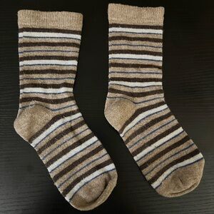 Striped Tan and Brown Children’s Socks
